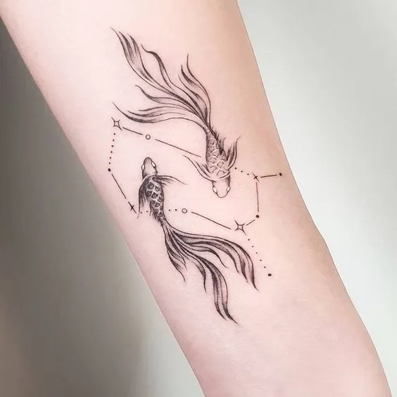 Koi Fish Pisces Tattoo: Capturing the Spirit of the Eternal Wanderer